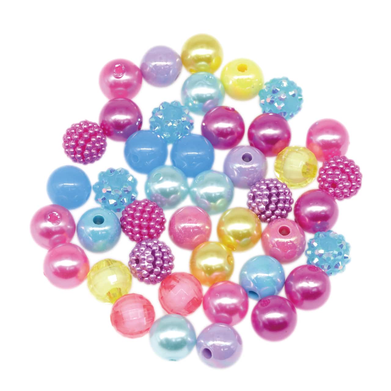 12 Packs: 100 ct. (1,200 total) Mixed Gumball Beads by Creatology™